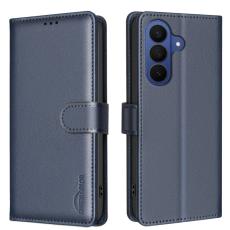 BINFEN COLOR - BINFEN Samsung Galaxy S26 Plus Fodral &Auml;kta L&auml;der RFID Skydd - Bl&aring;