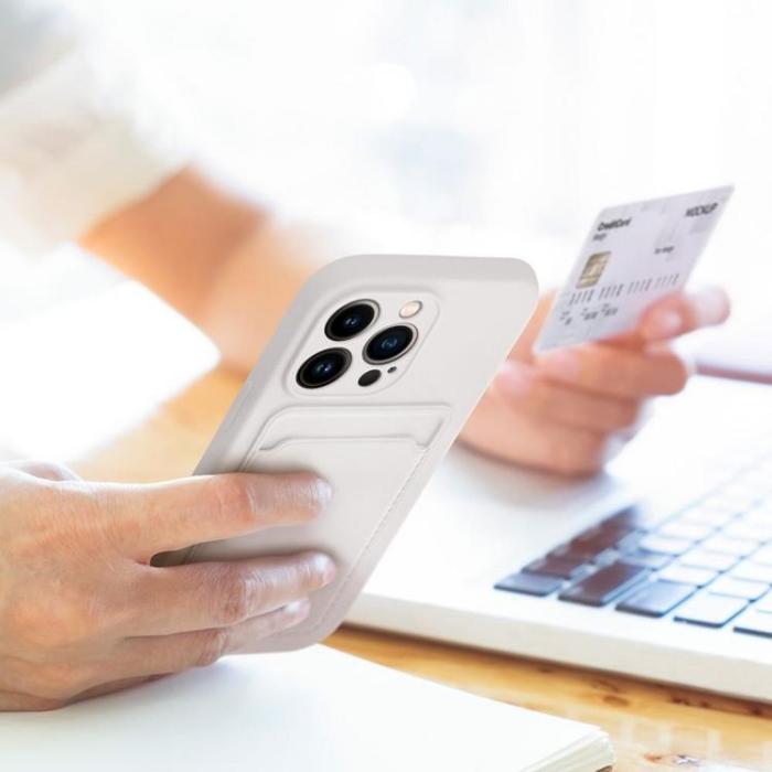 OEM - iPhone 16 Pro Max Mobilskal Korthållare - Vit