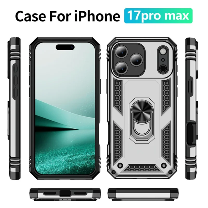 A-One Brand - iPhone 17 Pro Max Mobilskal med Kickstand - Silver