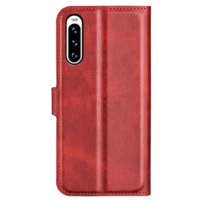 A-One Brand - Sony Xperia 10 V Plånboksfodral Folio Flip Calf - Röd