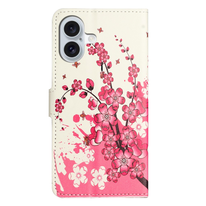 A-One Brand - iPhone 17 Plånboksfodral Pattern Print - Plum Blossom