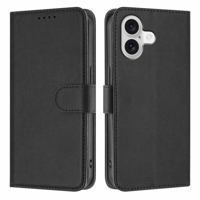 A-One Brand - iPhone 17 Plånboksfodral Solid Color - Svart