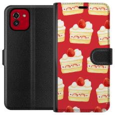 iSecrets - Plånboksfodral till Samsung Galaxy A03 med Tårta