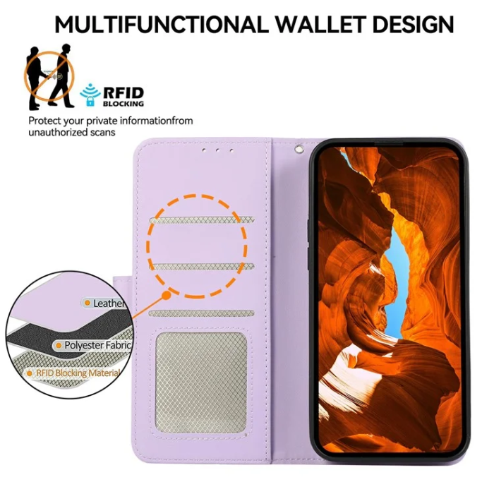 A-One Brand - Sony Xperia 1 VII Plånboksfodral RFID Läder - Lila