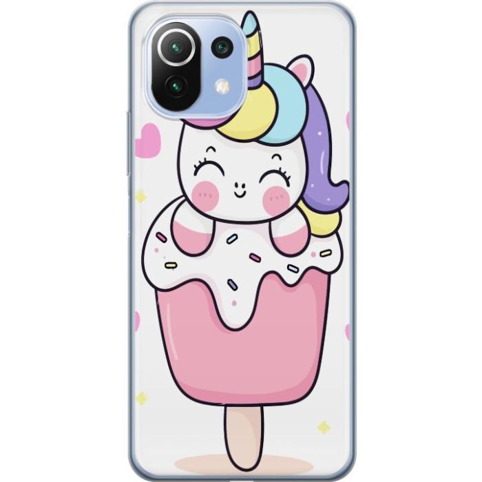 iSecrets - Mobilskal till Xiaomi Mi 11 Lite med Glad enhörning