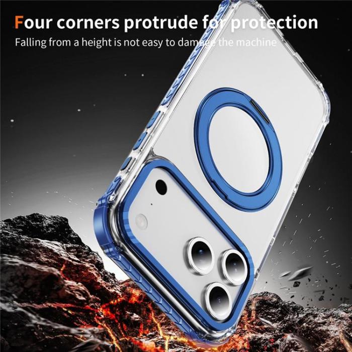 A-One Brand - iPhone 17 Pro Max Mobilskal MagSafe Anti Drop - Blå