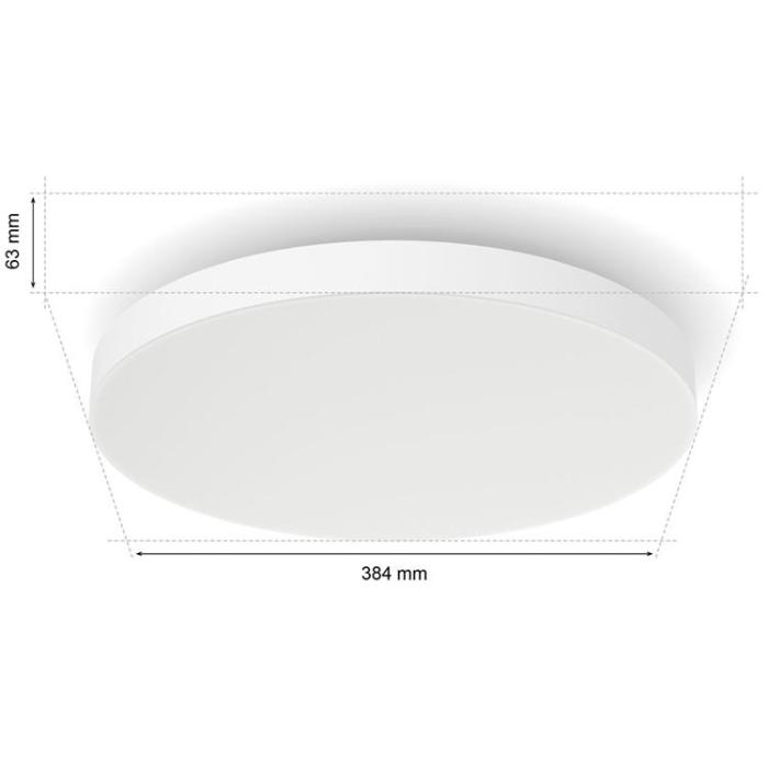 Philips - Philips Hue Datura liten Plafond Ø38.4 cm White and color ambiance 3300 lm