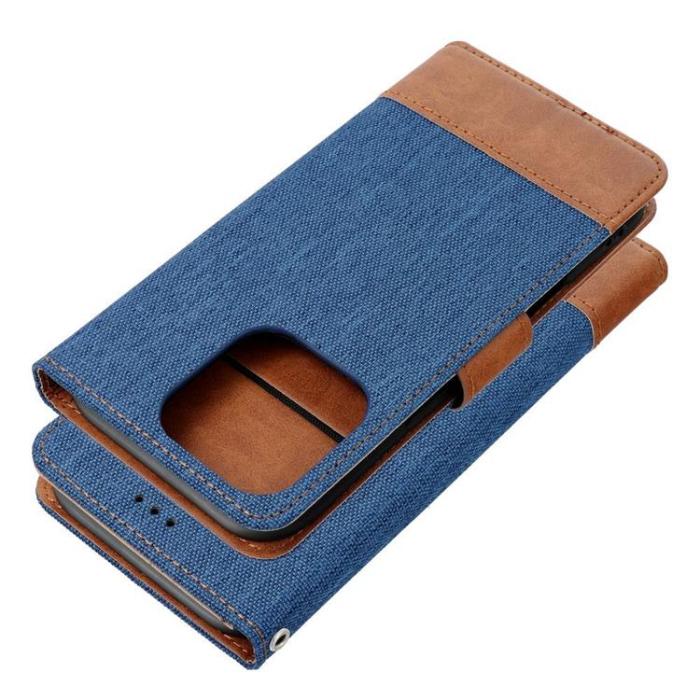 OEM - iPhone 16 Pro Plånboksfodral Jeans - Blå