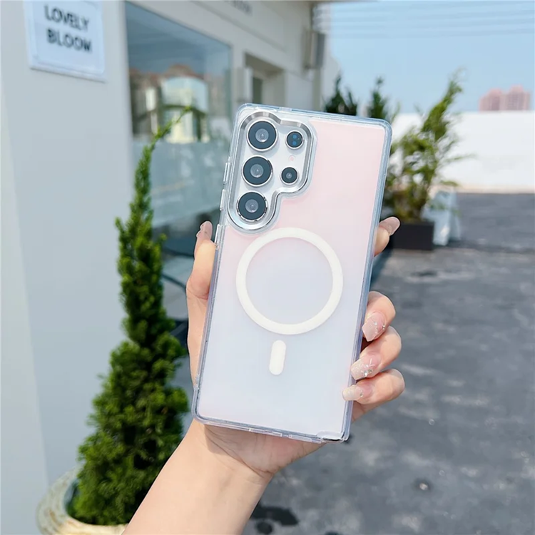 Galaxy S25 Ultra Mobilskal Magsafe TPU - Vit (Vit) | 2353 | AlltMobil