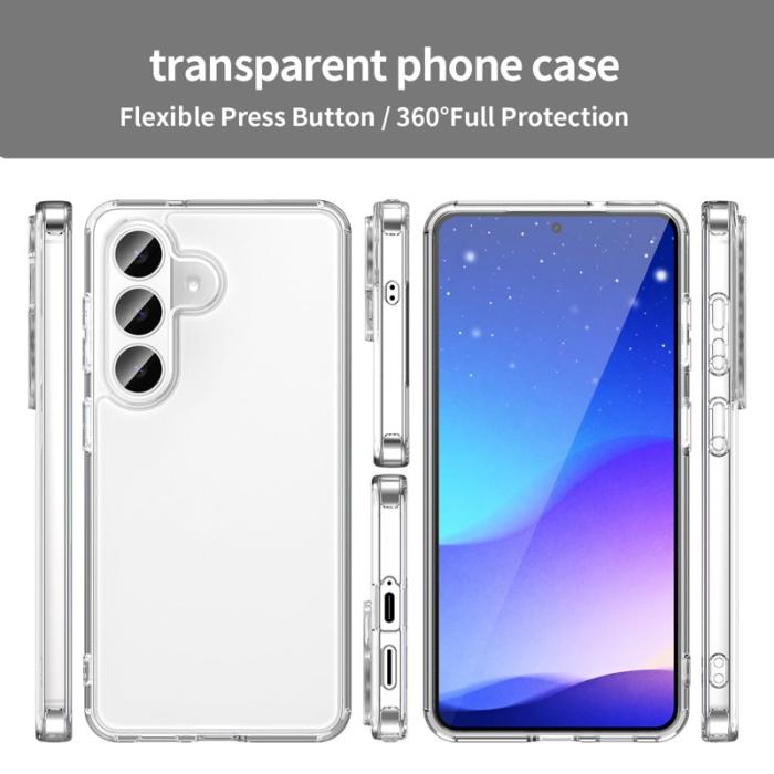OEM - Mobilskal till Samsung Galaxy S26/S26 Pro TPU + Akryl Anti-Gulning - Transparent