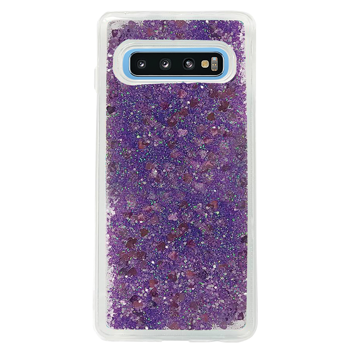 UTGATT1 - Glitter Skal till Samsung Galaxy S10 - Lila