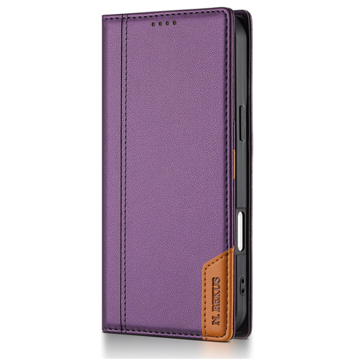 N.BEKUS - N.BEKUS iPhone 17 Plånboksfodral RFID Blocking P3 - Lila