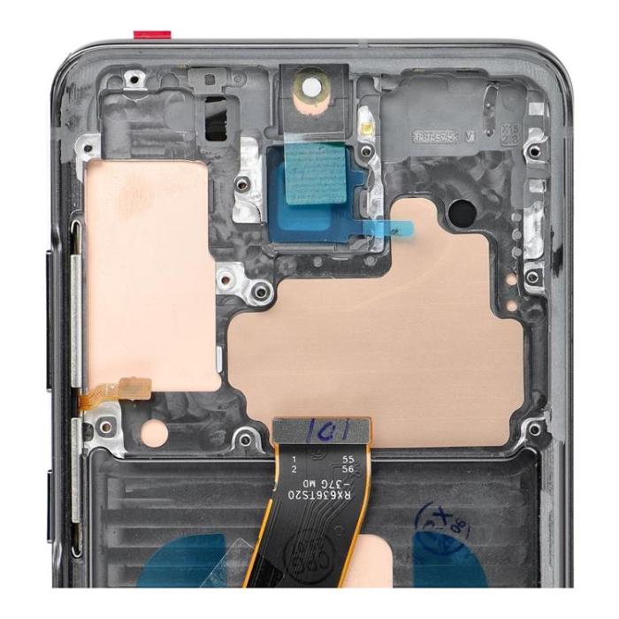 OEM - SAMSUNG S20 4G Skärm med LCD-display SOFT OLED - Grå