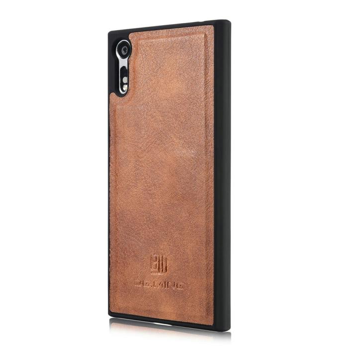 UTGATT5 - DG.MING Plånboksfodral Sony Xperia XZ / XZs - Cognac