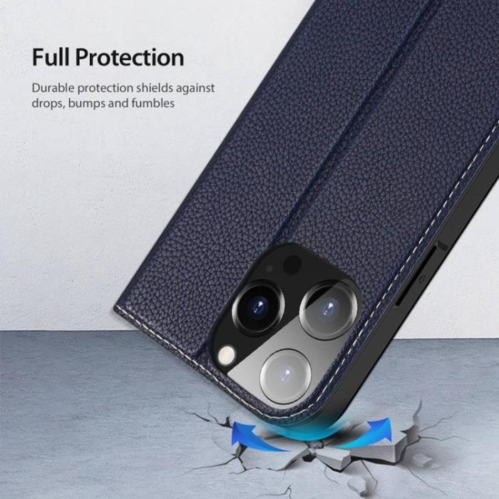 Dux Ducis - Dux Ducis iPhone 14 Pro Max Plånboksfodral Skin X2 - Blå