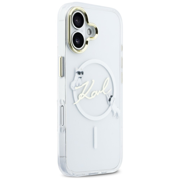 KARL LAGERFELD - Karl Lagerfeld iPhone 17 Mobilskal Magsafe IML Choupettes Karl Script