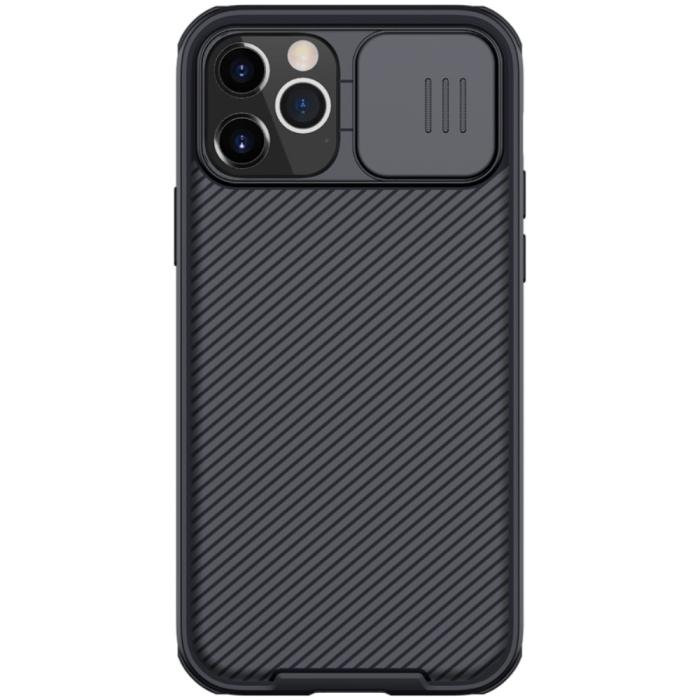 UTGATT1 - NILLKIN CamShield Mobilskal iPhone 12 & 12 Pro - Svart