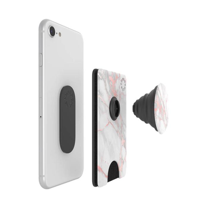 UTGATT1 - POPSOCKETS Korthållare Plånbok PopWallet - Rose Gold Marble