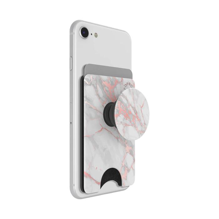 UTGATT1 - POPSOCKETS Korthållare Plånbok PopWallet - Rose Gold Marble