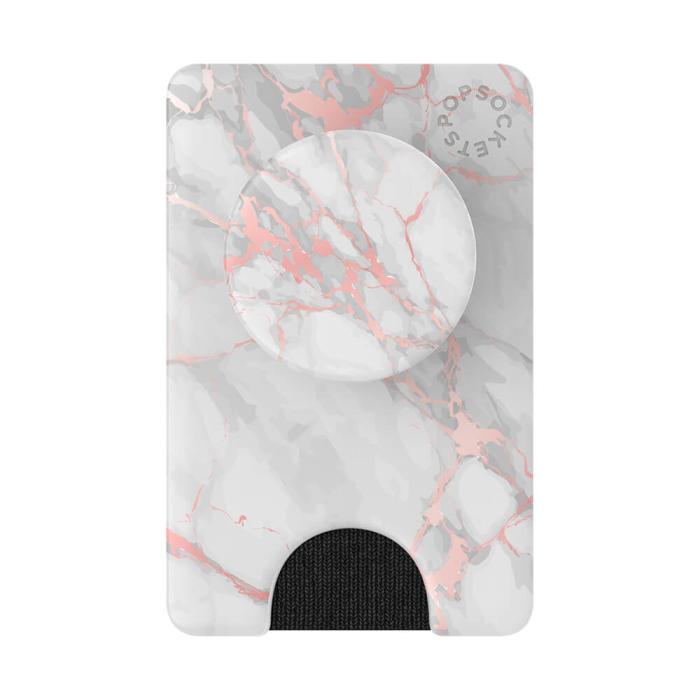 UTGATT1 - POPSOCKETS Korthållare Plånbok PopWallet - Rose Gold Marble