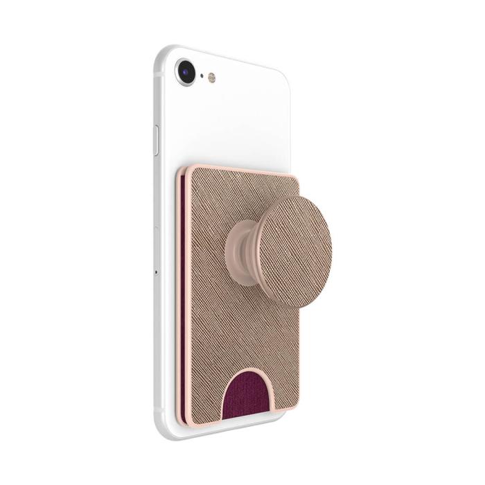 UTGATT1 - POPSOCKETS Korthållare Plånbok PopWallet - Saffiano Rose Gold