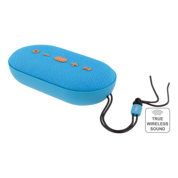 UTGATT5 - STREETZ CM-755 Vattentålig Bluetooth-högtalare IPX5 - Blå