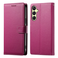 A-One Brand - Galaxy A17/A26 Plånboksfodral Litchi Läder Magnetic - Rosa