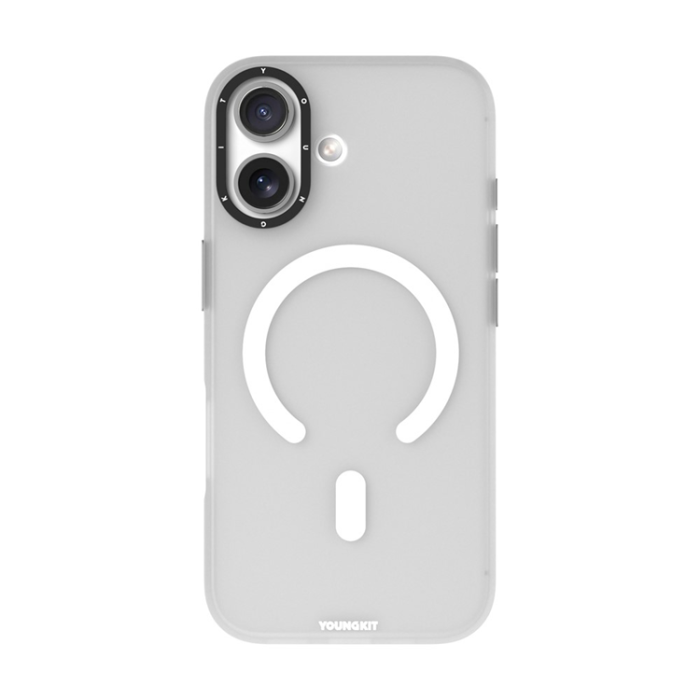 YOUNGKIT - YOUNGKIT iPhone 17 Mobilskal MagSafe PET TPU - Vit