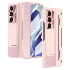 A-One Brand - Mobilskal F&ouml;r Galaxy Z Fold 8 med Sk&auml;rmskydd - Rosa