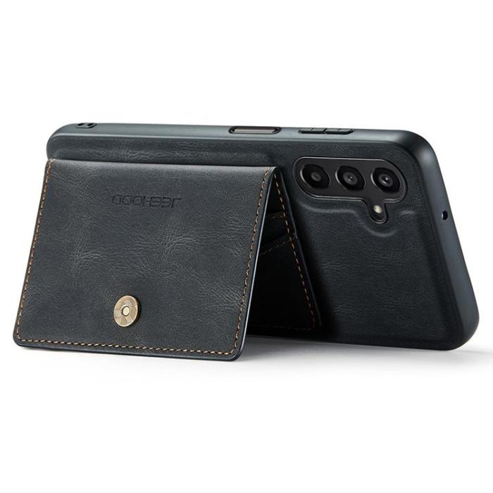 OEM - JEEHOOD Samsung Galaxy A15 4G/5G Mobilskal Konstläder Plast - Svart