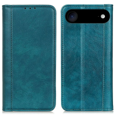 A-One Brand - iPhone 17 Air Plånboksfodral Äkta Läder Litchi - Grön