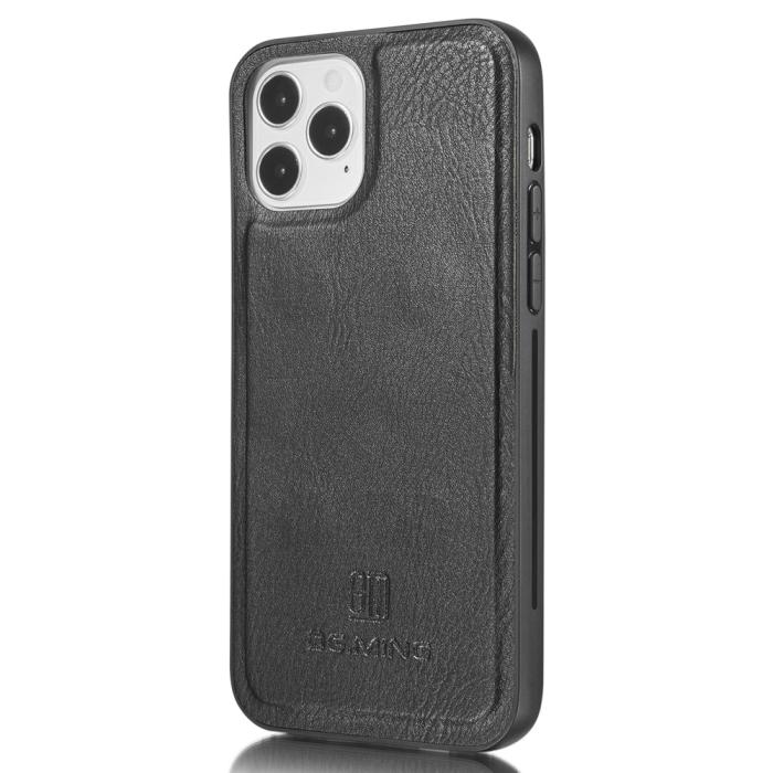 DG.MING - DG.MING Äkta Läder Plånboksfodral iPhone 13 Pro Max - Svart