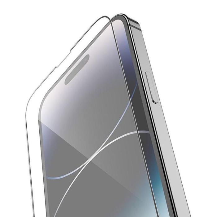 Hoco - [10-Pack] HOCO iPhone 14 Pro Max Härdat glas Skärmskydd - Svart