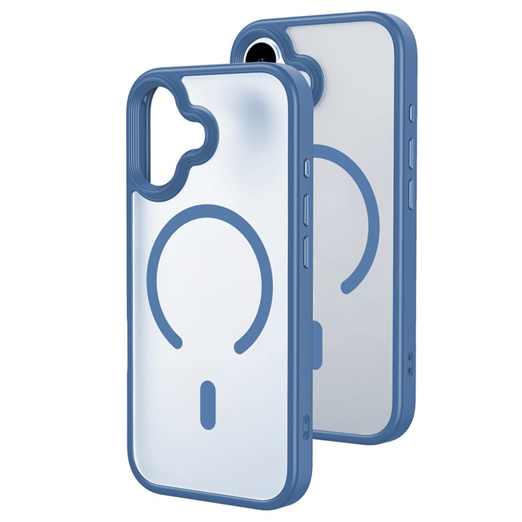 iPhone 17 Mobilskal MagSafe Skin-Feel Rubberized - Blå | 2353 | AlltMobil