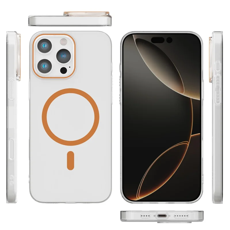 iPhone 16 Pro Max Mobilskal MagSafe Compatible Protective - Orange (Orange) | 2353 | AlltMobil
