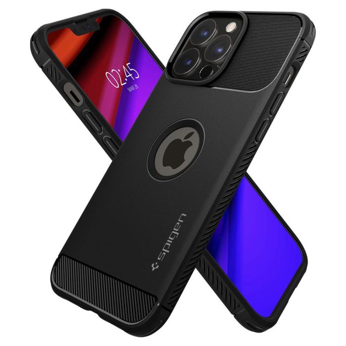 Spigen - Spigen Rugged Armor iPhone 13 Pro - Matte Svart
