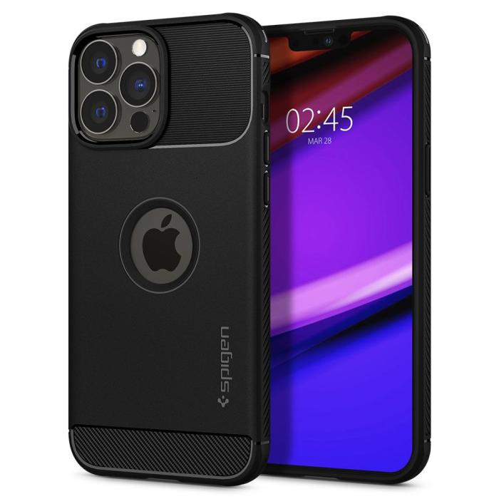 Spigen - Spigen Rugged Armor iPhone 13 Pro - Matte Svart