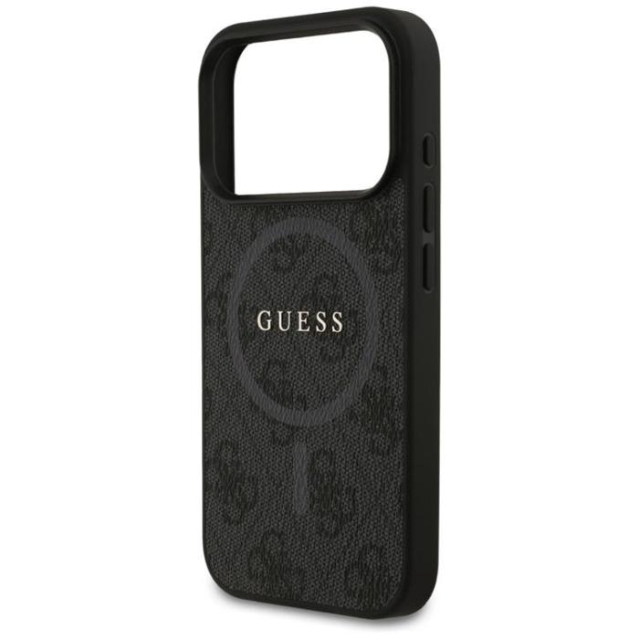 Guess - Guess iPhone 17 Pro Mobilskal MagSafe 4G Ring Classic Logo - Svart