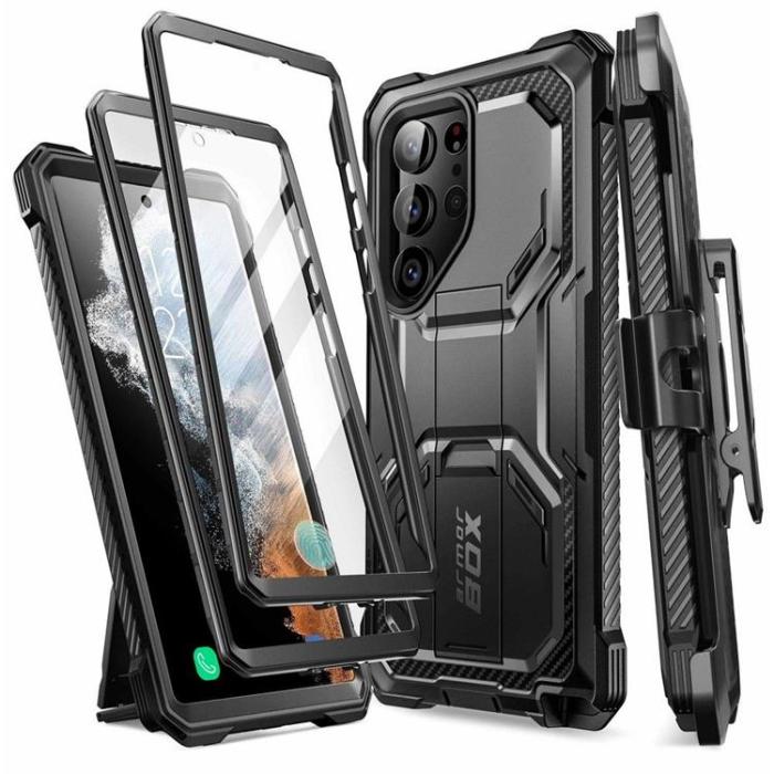 SupCase - Supcase Galaxy S23 Ultra Skal 2-set IBLSN Armorbox 2-Set - Svart