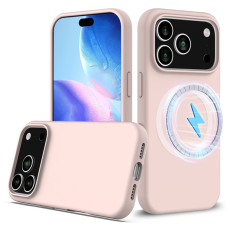 A-One Brand - iPhone 17 Pro Mobilskal MagSafe Silikon Anti-Drop - Rosa