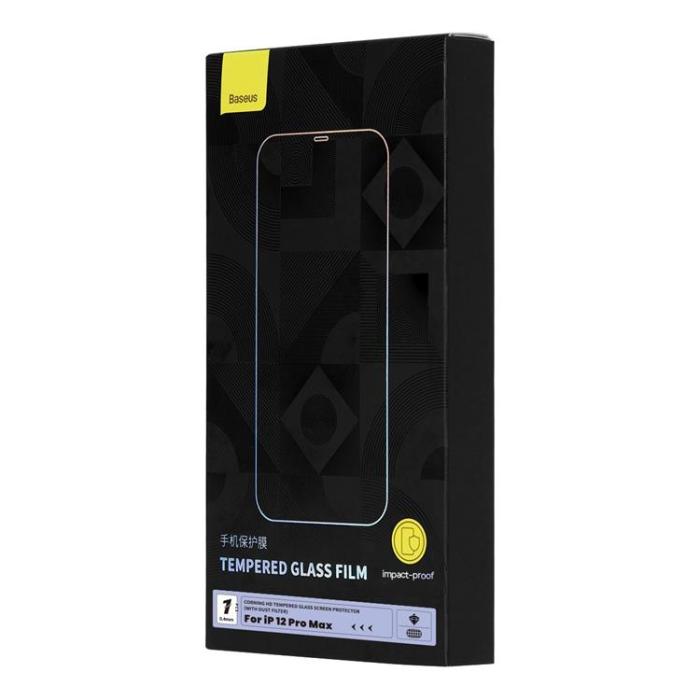BASEUS - Baseus iPhone 12 Pro Max Härdat Glas Skärmskydd