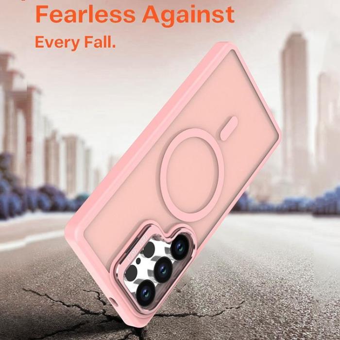 A-One Brand - Galaxy S25 Ultra Mobilskal MagSafe Kickstand - Rosa