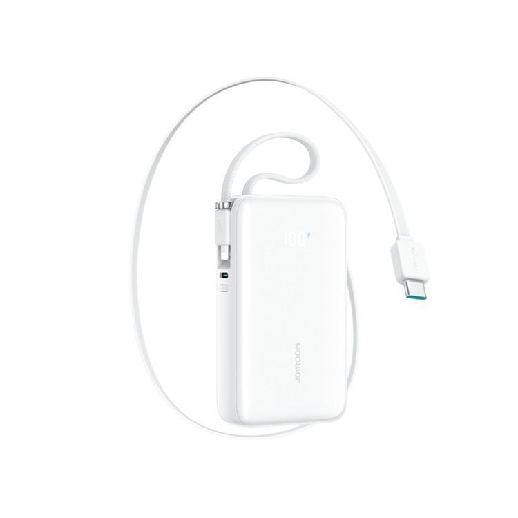 Joyroom Powerbank 10000 mAh 35W med Lanyard Lightning Kabel - Vit | 505295 | AlltMobil