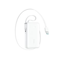Joyroom - Joyroom Powerbank 10000 mAh 35W med Lanyard Lightning Kabel - Vit