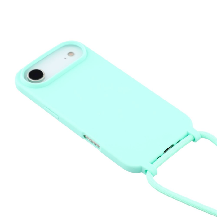 A-One Brand - iPhone 17 Air Mobilskal TPU Shockproof med Lanyard - Mintgrön