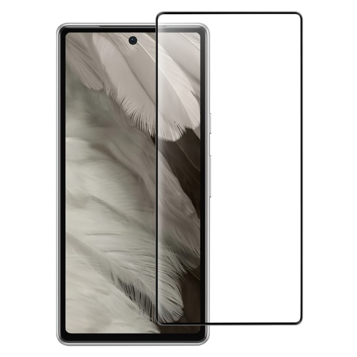 A-One Brand - [1-PACK] Google Pixel 7a Härdat Glas Skärmskydd - Svart