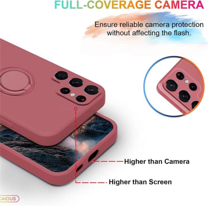 A-One Brand - Mobilskal till Galaxy S25 Ultra Ring Kickstand med Rem