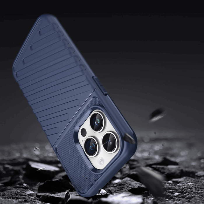 OEM - iPhone 15 Pro Mobilskal Thunder Armored - Blå