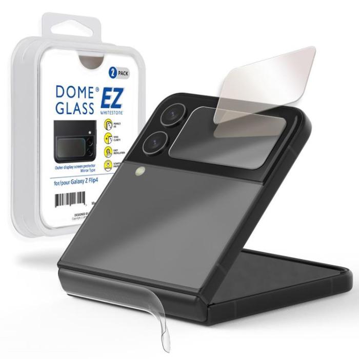 Whitestone - Whitestone 2-Pack Galaxy Z Flip 4 Härdat Glas Skärmskydd EZ