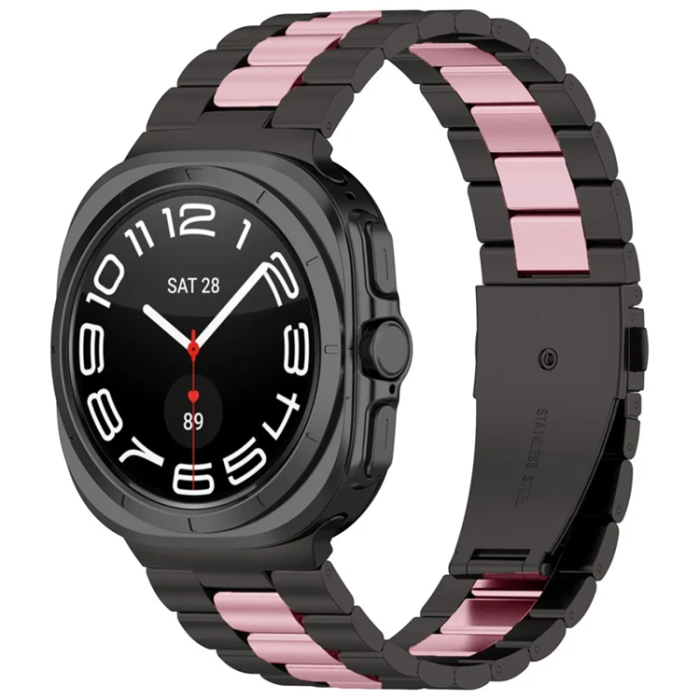 A-One Brand - Galaxy Watch 8 (44mm/40mm) Armband Stainless Steel Three Bead